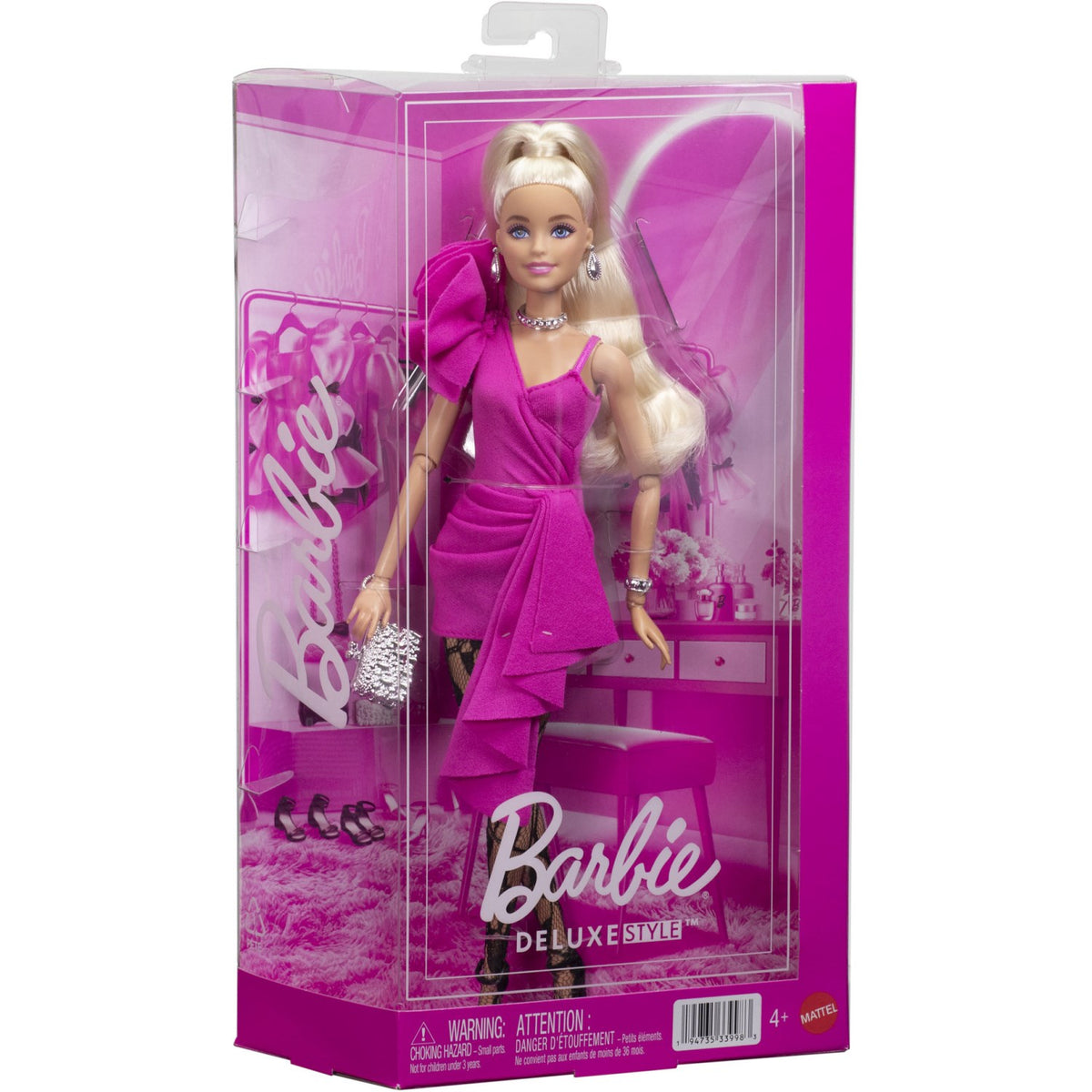 Barbie® Deluxe Style Pink & Black Strumpbyxar