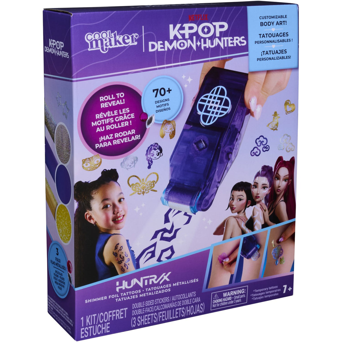 KPop Demon Hunters Cool Maker - Shimmer Me Tattoo Kit