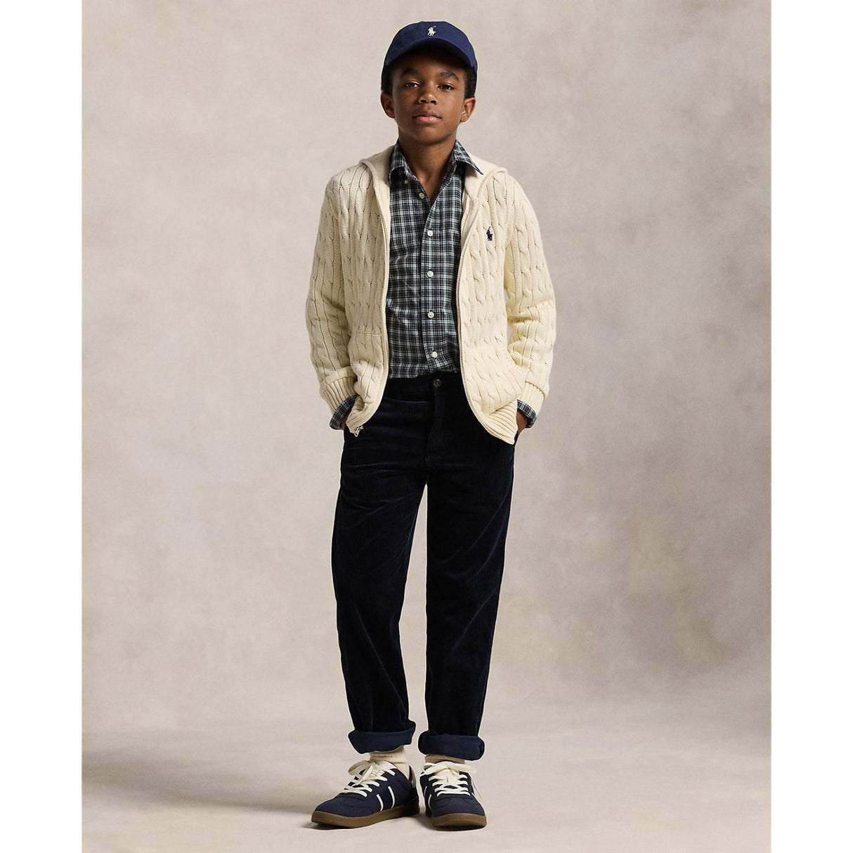 Polo Ralph Lauren Hunter Navy Flat Front Byxor