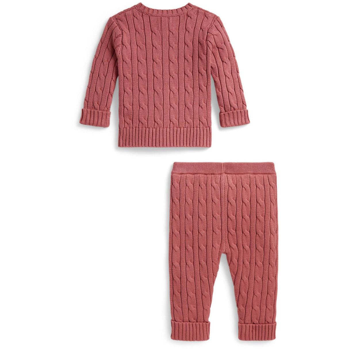 Ralph Lauren Baby Canvas Pink Jumper Sett