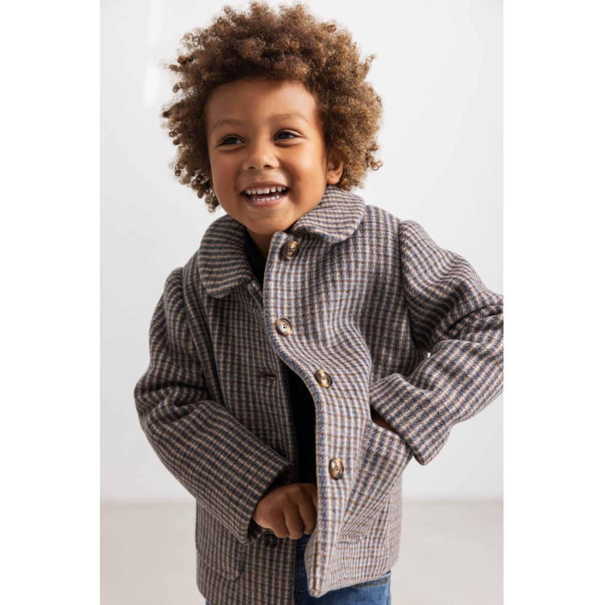 MarMar Wool Check Heritage Check Oval Jacka