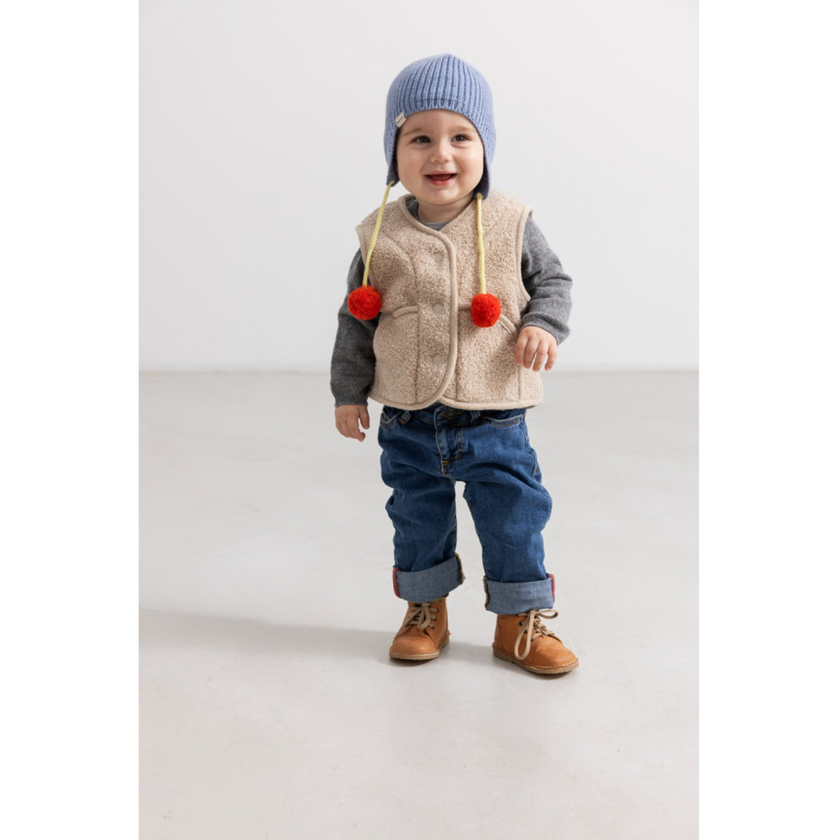 MarMar Bonded Teddy Muddy Melange Ollas Waistcoat
