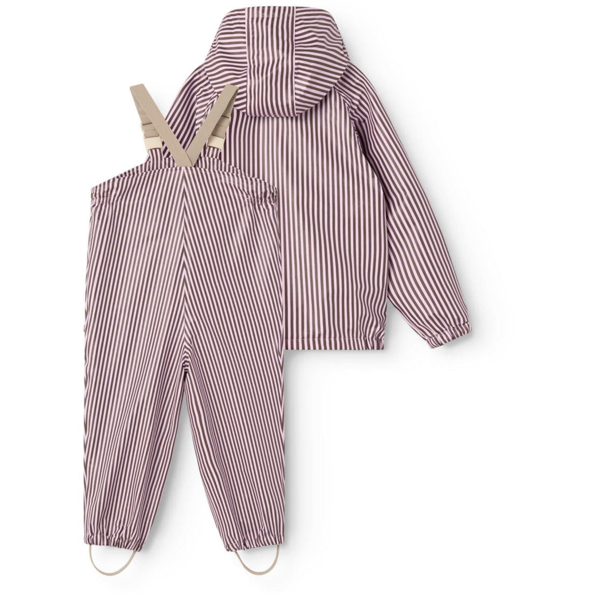 MarMar Rainwear Pink Brown Stripes Oddy Sett