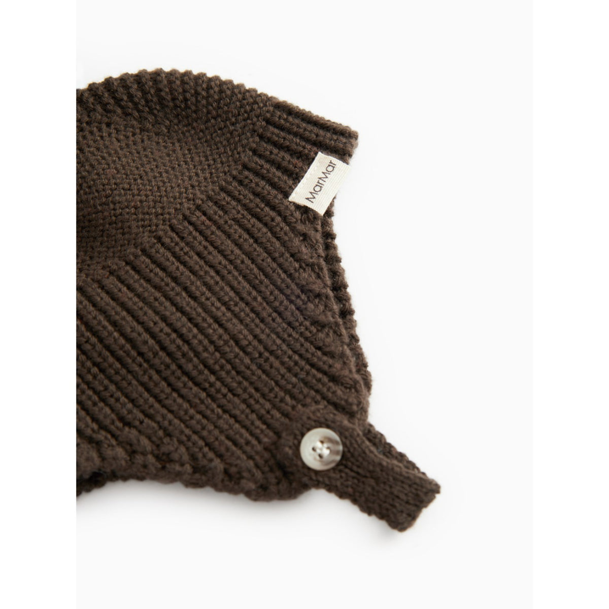 MarMar Light Cotton Wool Fisherman Dark Roast Aly Pompom Mössa
