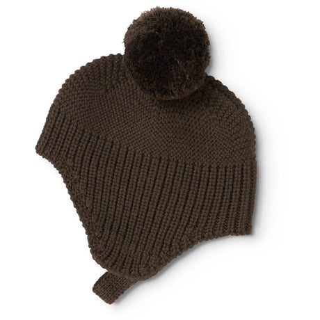 MarMar Light Cotton Wool Fisherman Dark Roast Aly Pompom Mössa