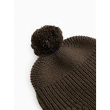 MarMar Light Cotton Wool Fisherman Dark Roast Aly Pompom Mössa