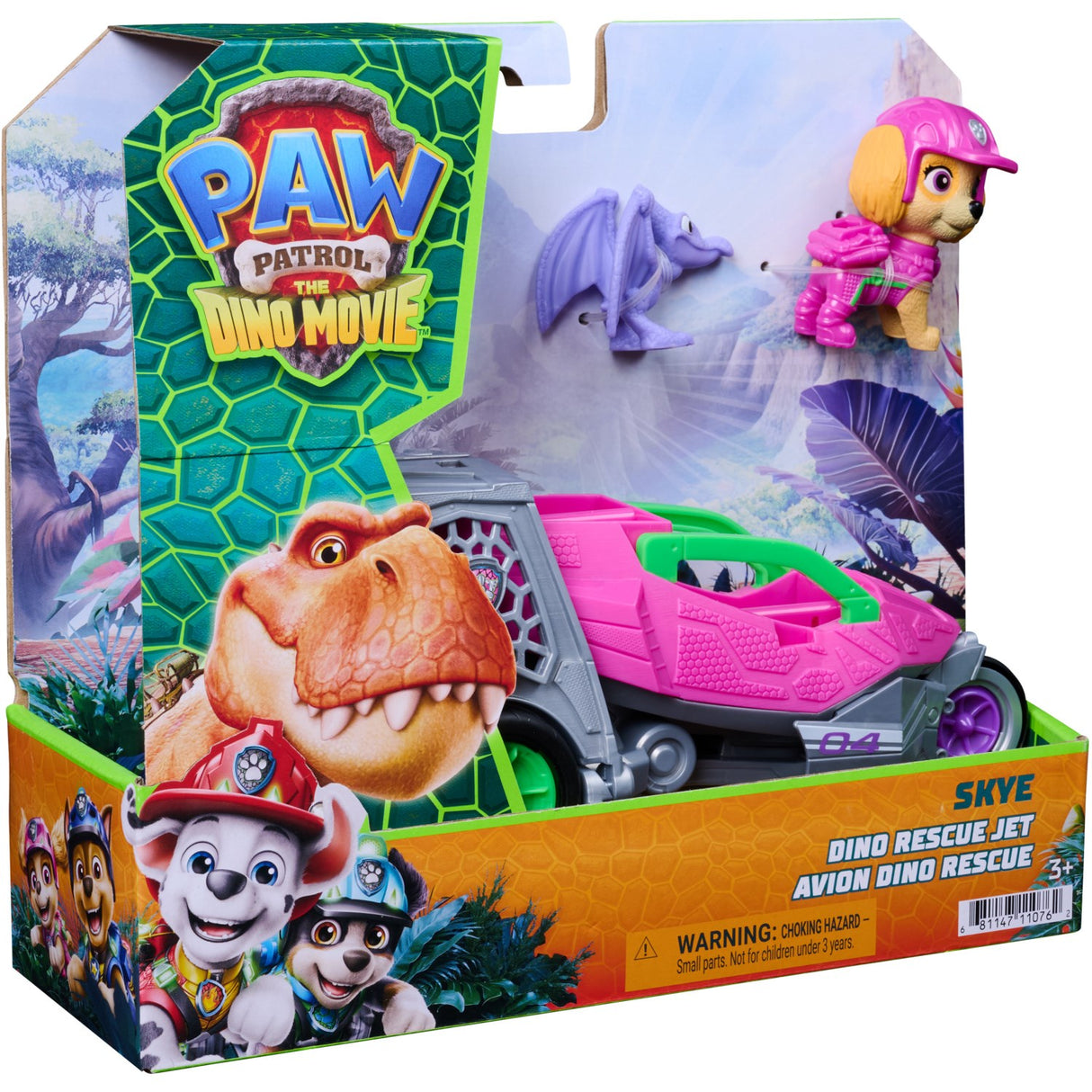 Paw Patrol Movie 3 Dino Tema Køretøj Skye