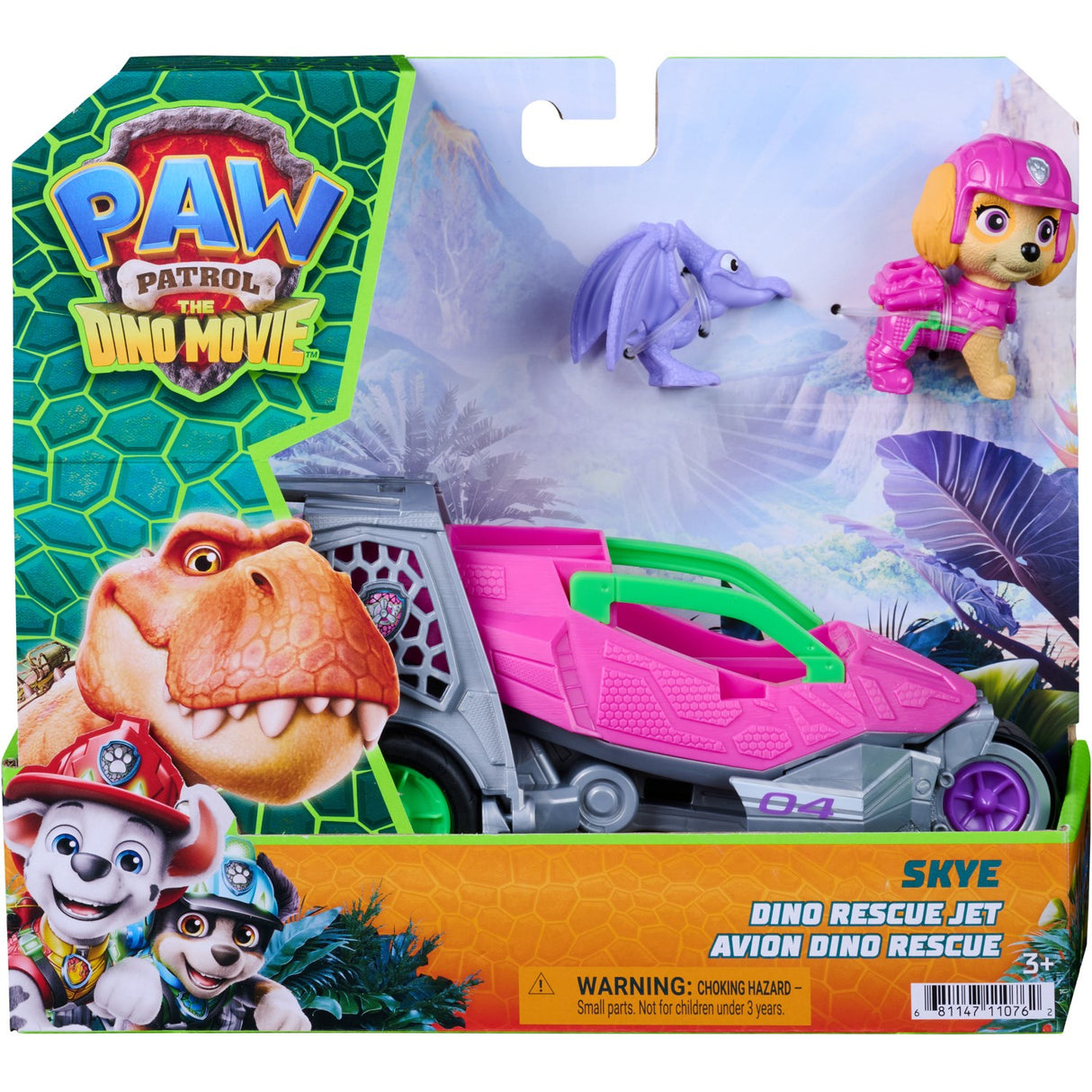 Paw Patrol Movie 3 Dino Tema Køretøj Skye