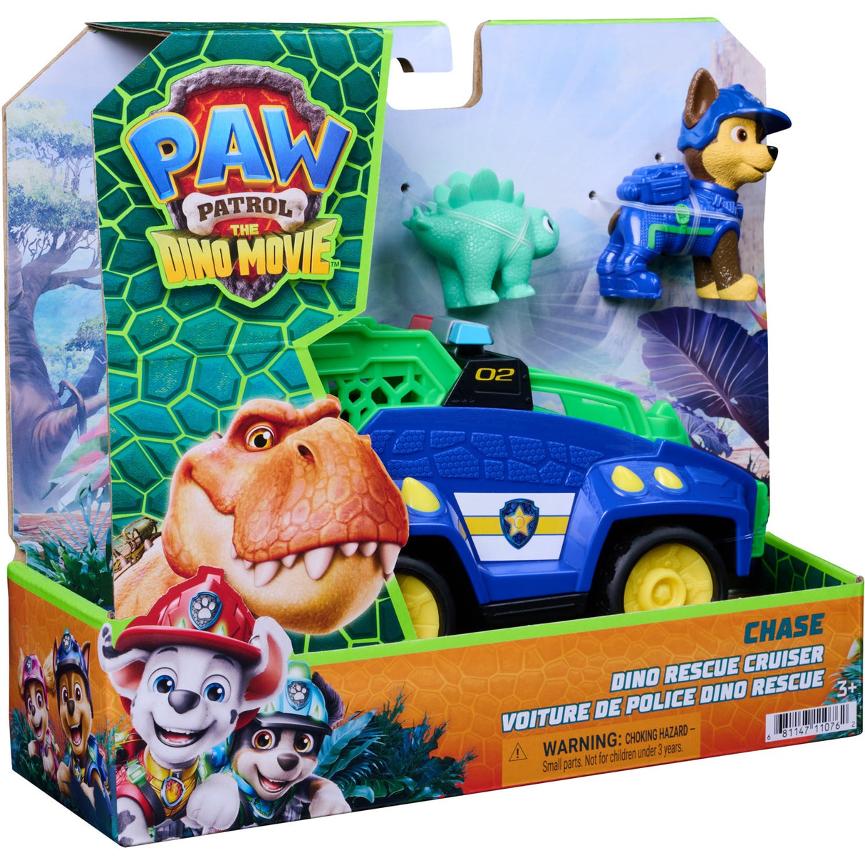 Paw Patrol Movie 3 Dino Tema Køretøj Chase
