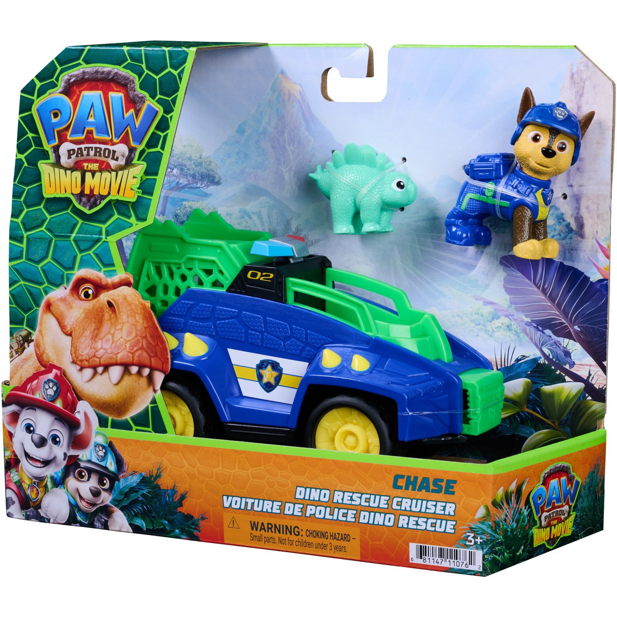 Paw Patrol Movie 3 Dino Tema Køretøj Chase