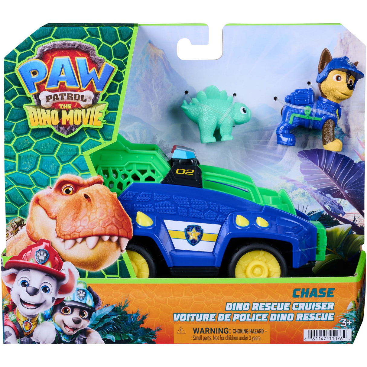Paw Patrol Movie 3 Dino Tema Køretøj Chase