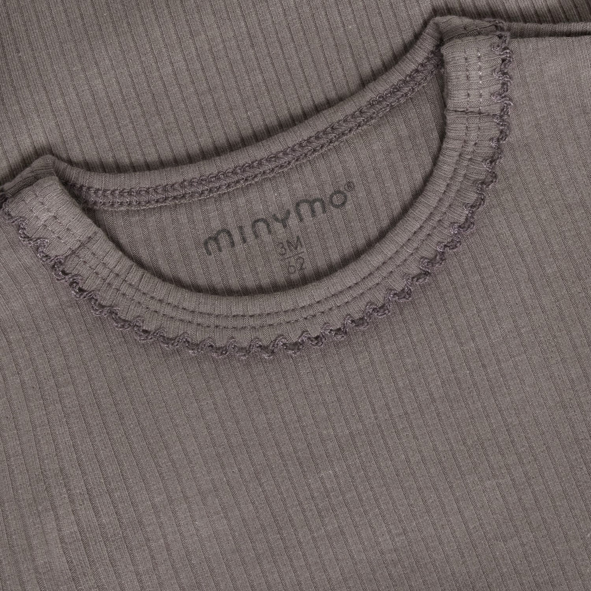 Minymo Plum Truffle Body Ls Rib