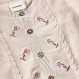 Minymo Pink Tint Cardigan Stickad