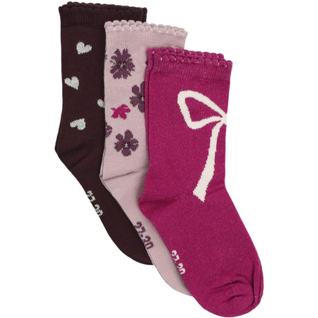 Minymo Huckleberry 3-Pack Strumpor