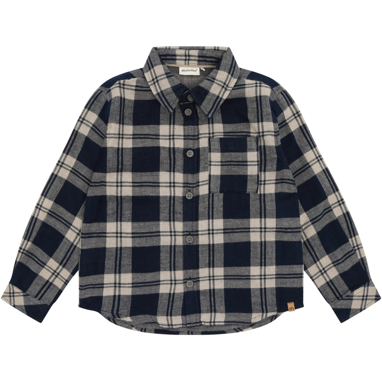Minymo Dark Sapphire Skjorta Ls Check