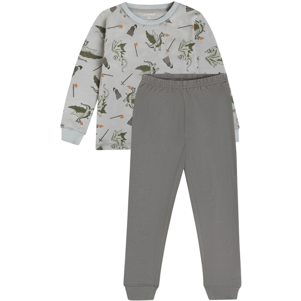 Minymo Profile Gray Pyjamas Ls Sett Aop