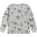 Minymo Profile Gray Pyjamas Ls Sett Aop