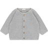 FIXONI Flint Gray Melange Cardigan Stickad