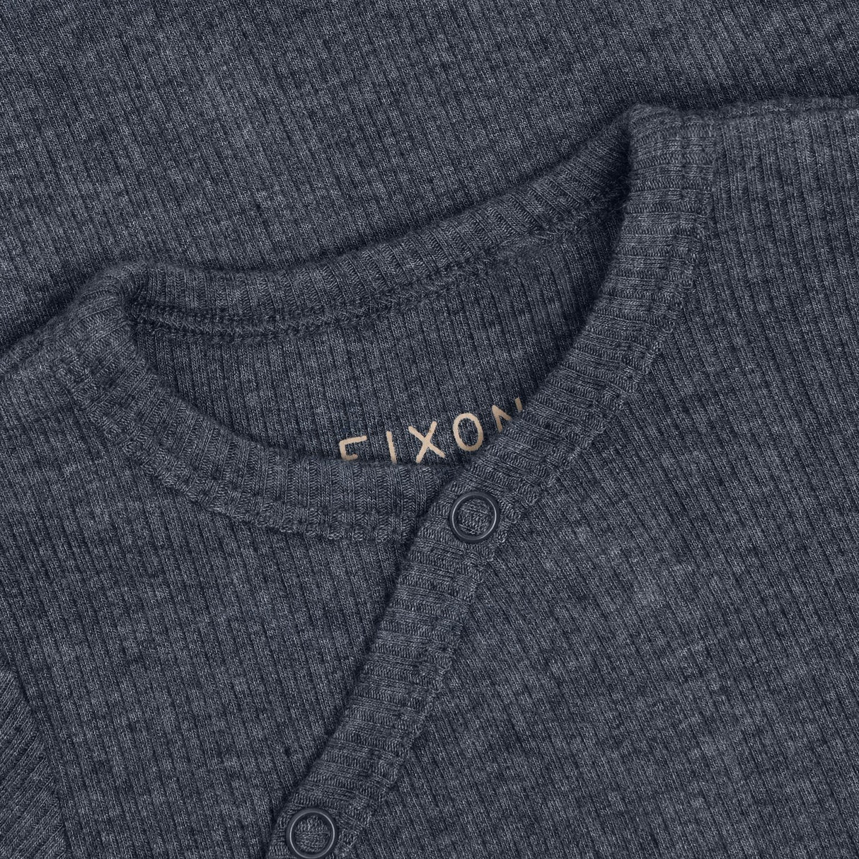 FIXONI Vintage Indigo Melange Omlott Body Ls Melange Rib