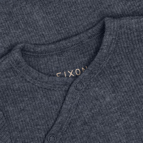 FIXONI Vintage Indigo Melange Omlott Body Ls Melange Rib