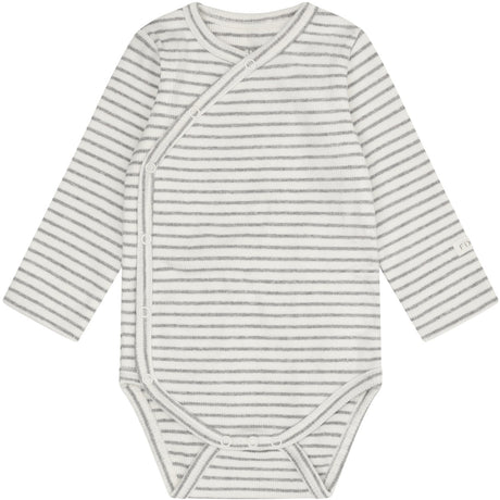 FIXONI Flint Gray Melange Omlott Body Ls Rib