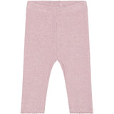FIXONI Pale Mauve Melange Leggings Melange Rib
