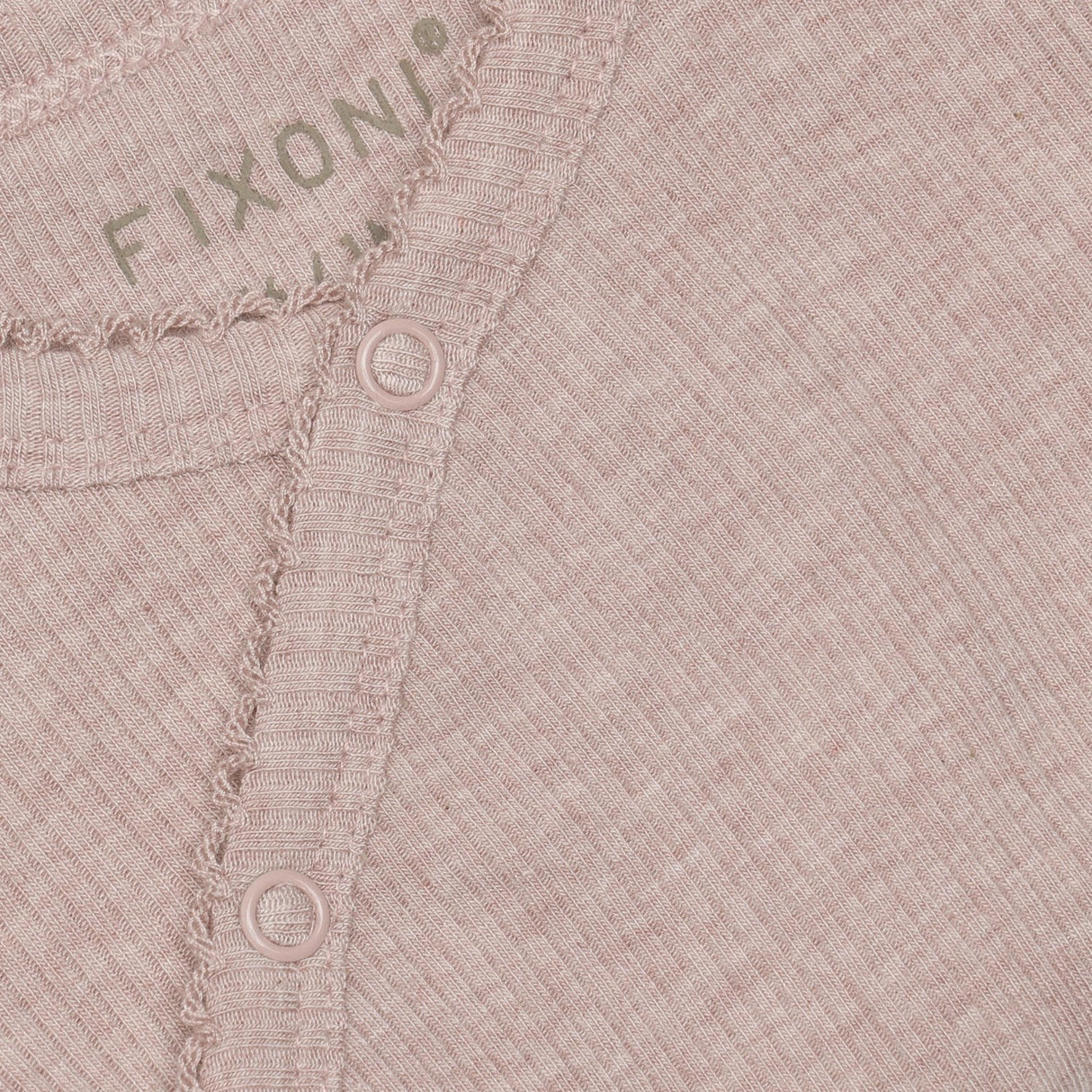 FIXONI Pale Mauve Melange Omlott Body Ls Melange Rib