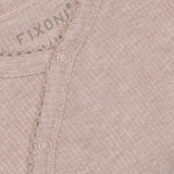 FIXONI Pale Mauve Melange Omlott Body Ls Melange Rib