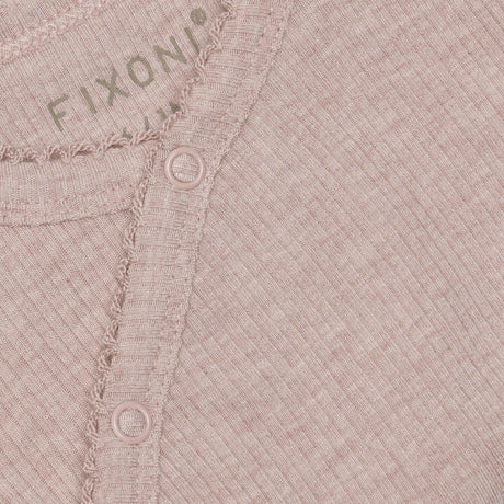 FIXONI Pale Mauve Melange Omlott Body Ls Melange Rib