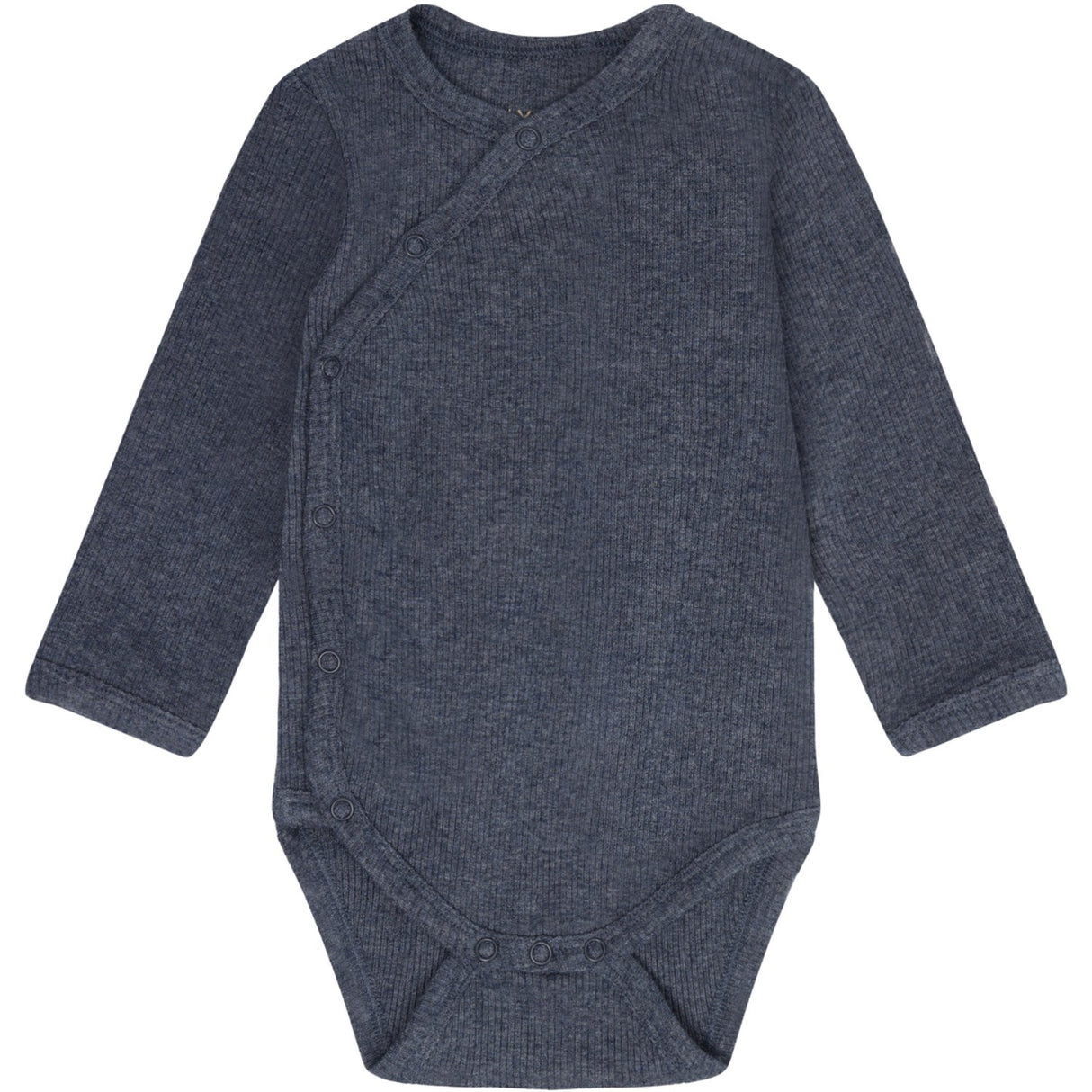 FIXONI Vintage Indigo Melange Omlott Body Ls Melange Rib
