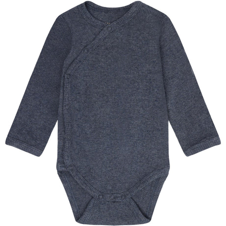 FIXONI Vintage Indigo Melange Omlott Body Ls Melange Rib