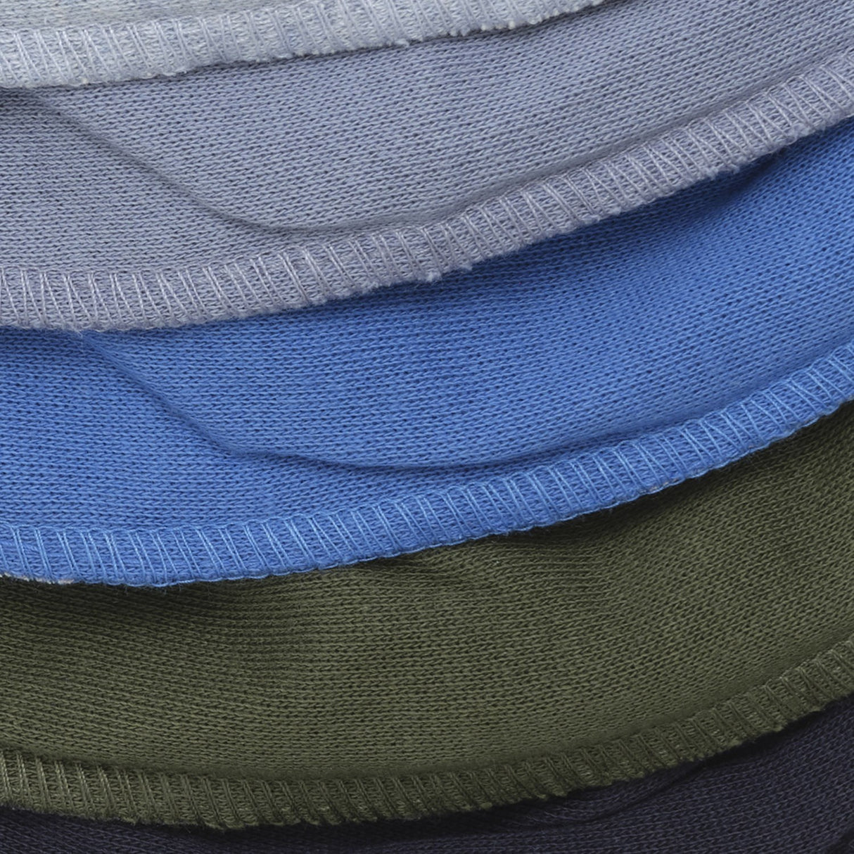 Pippi Blue Bandana Haklapp - Solid  (5-Pack)