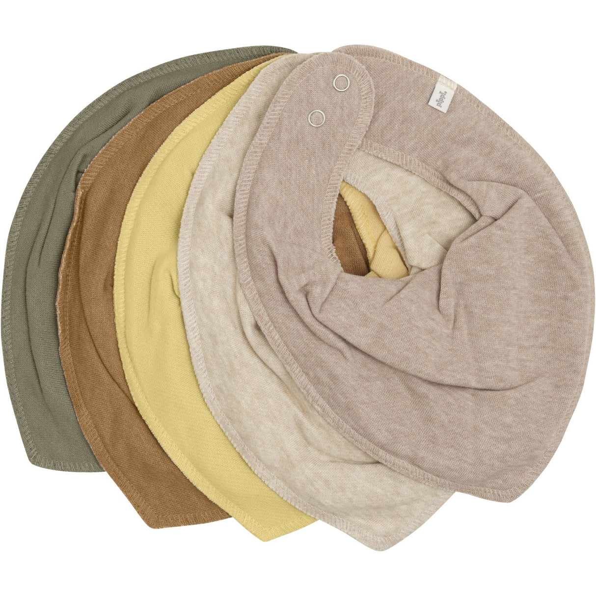 Pippi Straw Bandana Haklapp - Solid  (5-Pack)