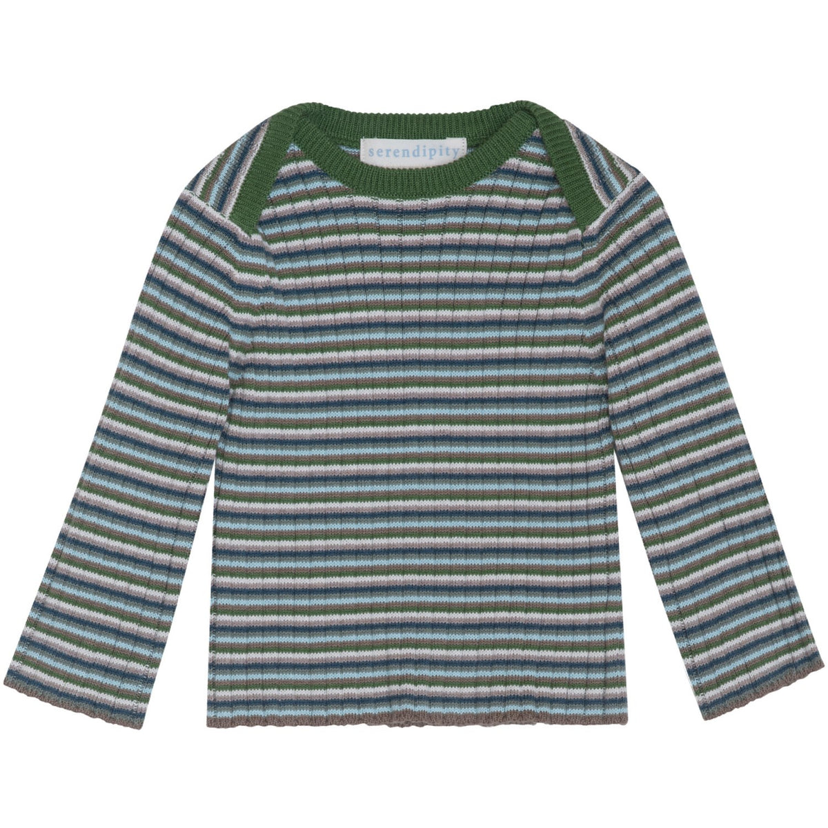 Serendipity Myrtle Stripe Baby Rib Blus
