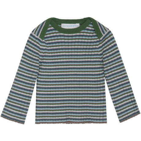 Serendipity Myrtle Stripe Baby Rib Blus