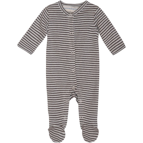 Serendipity Soil/Offwhite Newborn Stripe Dräkt