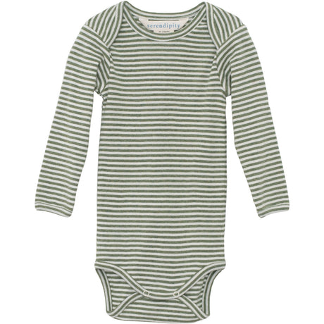 Serendipity Moss/Offwhite Baby Body Stripe