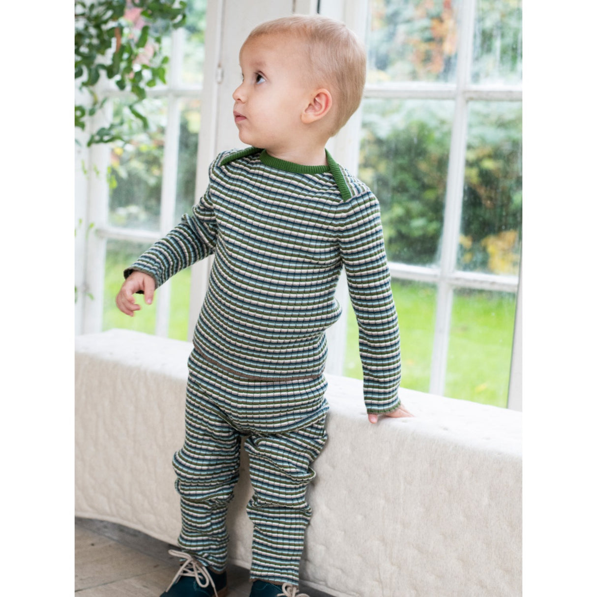 Serendipity Myrtle Stripe Baby Rib Blus
