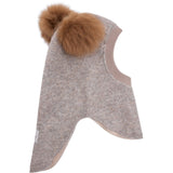 Huttelihut Camel Melange Elefanthatt Ull Alpaca Pompoms