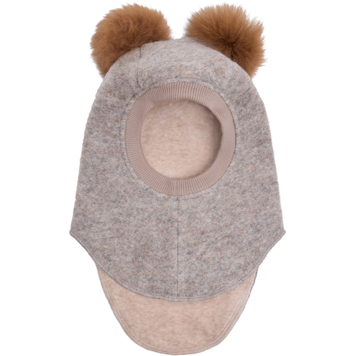 Huttelihut Camel Melange Elefanthatt Ull Alpaca Pompoms