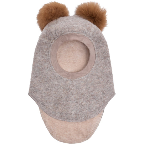 Huttelihut Camel Melange Elefanthatt Ull Alpaca Pompoms