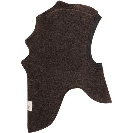 Huttelihut Dark Brown Melange Elefanthatt Triangles Ull