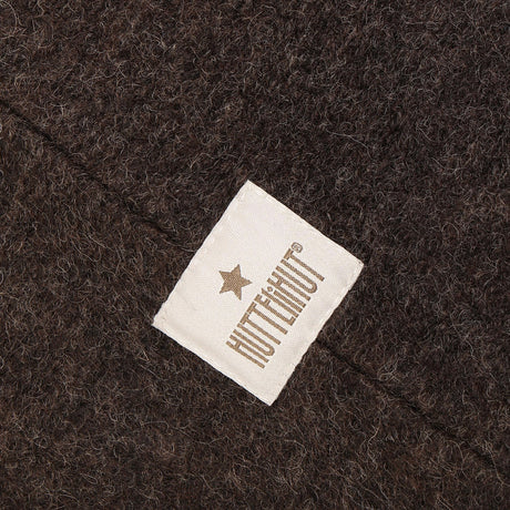 Huttelihut Dark Brown Melange Elefanthatt Triangles Ull