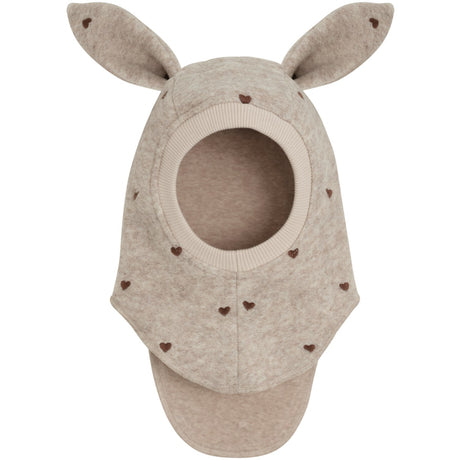 Huttelihut Sand Melange Elefanthatt Ears Emb. Ull