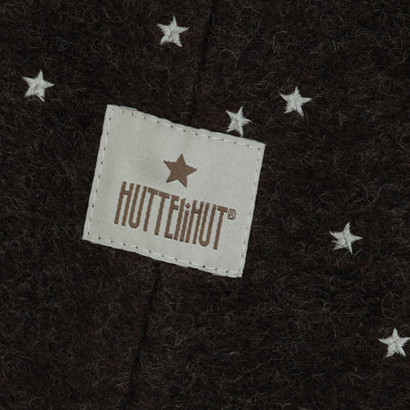 Huttelihut Dark Brown Melange Elefanthatt Emb. Ull