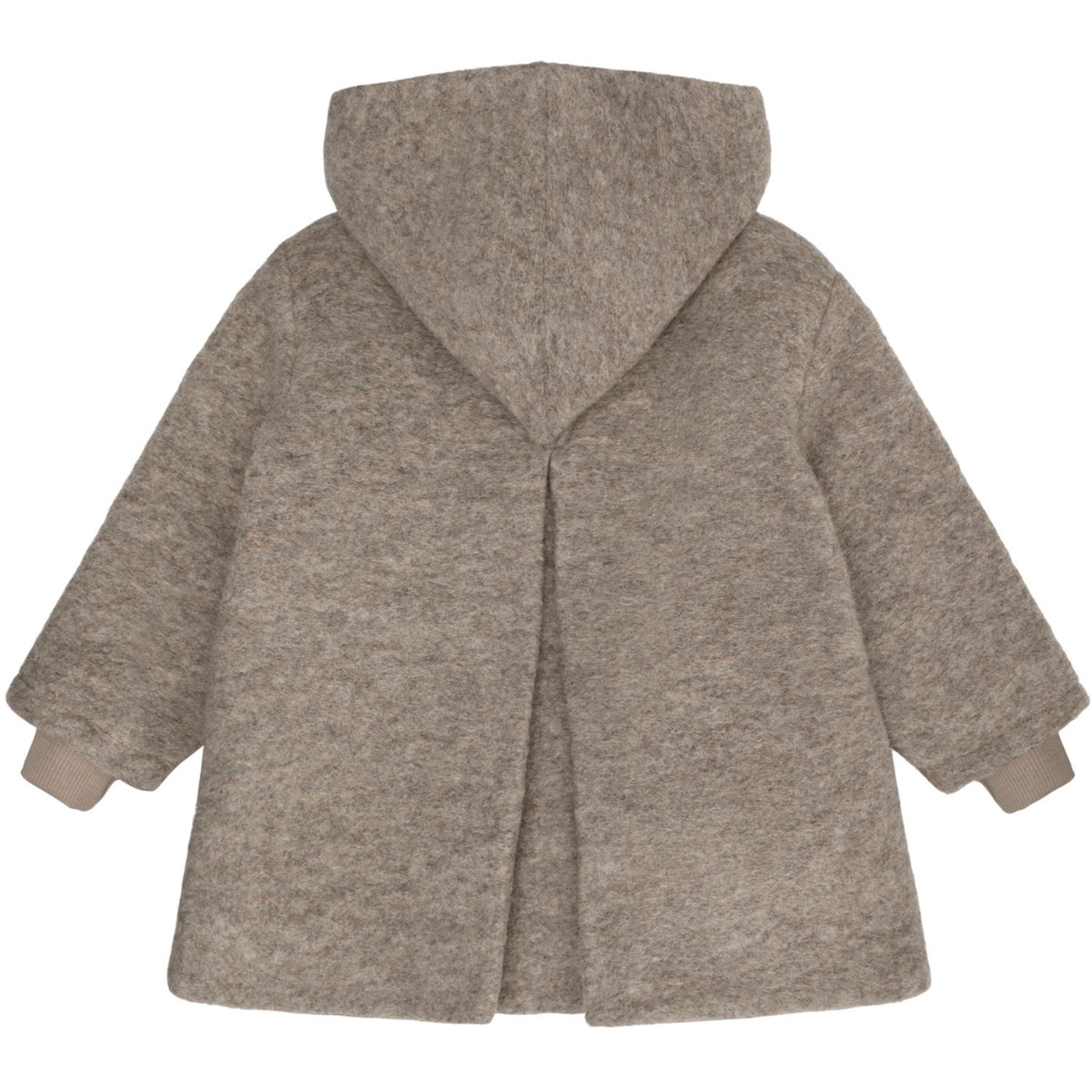 Huttelihut Camel Melange Täcka Huva Ull M/ Lining