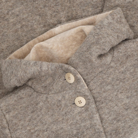 Huttelihut Camel Melange Täcka Huva Ull M/ Lining
