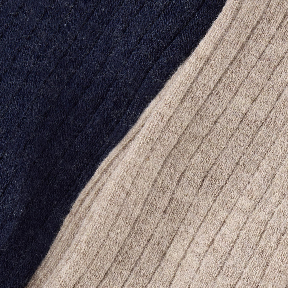 Huttelihut Dark Navy Ull Rib Stockings 2-Pack