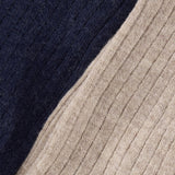 Huttelihut Dark Navy Ull Rib Stockings 2-Pack