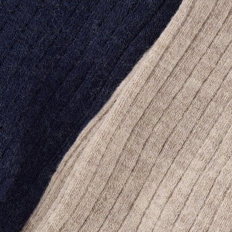 Huttelihut Dark Navy Ull Rib Stockings 2-Pack